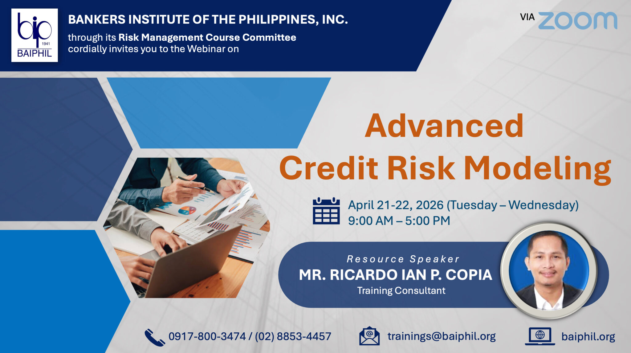 Advanced Credit Risk Modeling » BAIPHIL | Bankers Institute of the ...