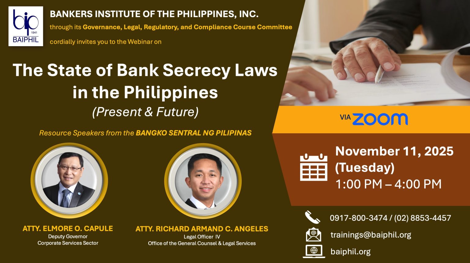 Secrecy The State of Bank Secrecy Laws in the Philippines (Present & Future ...