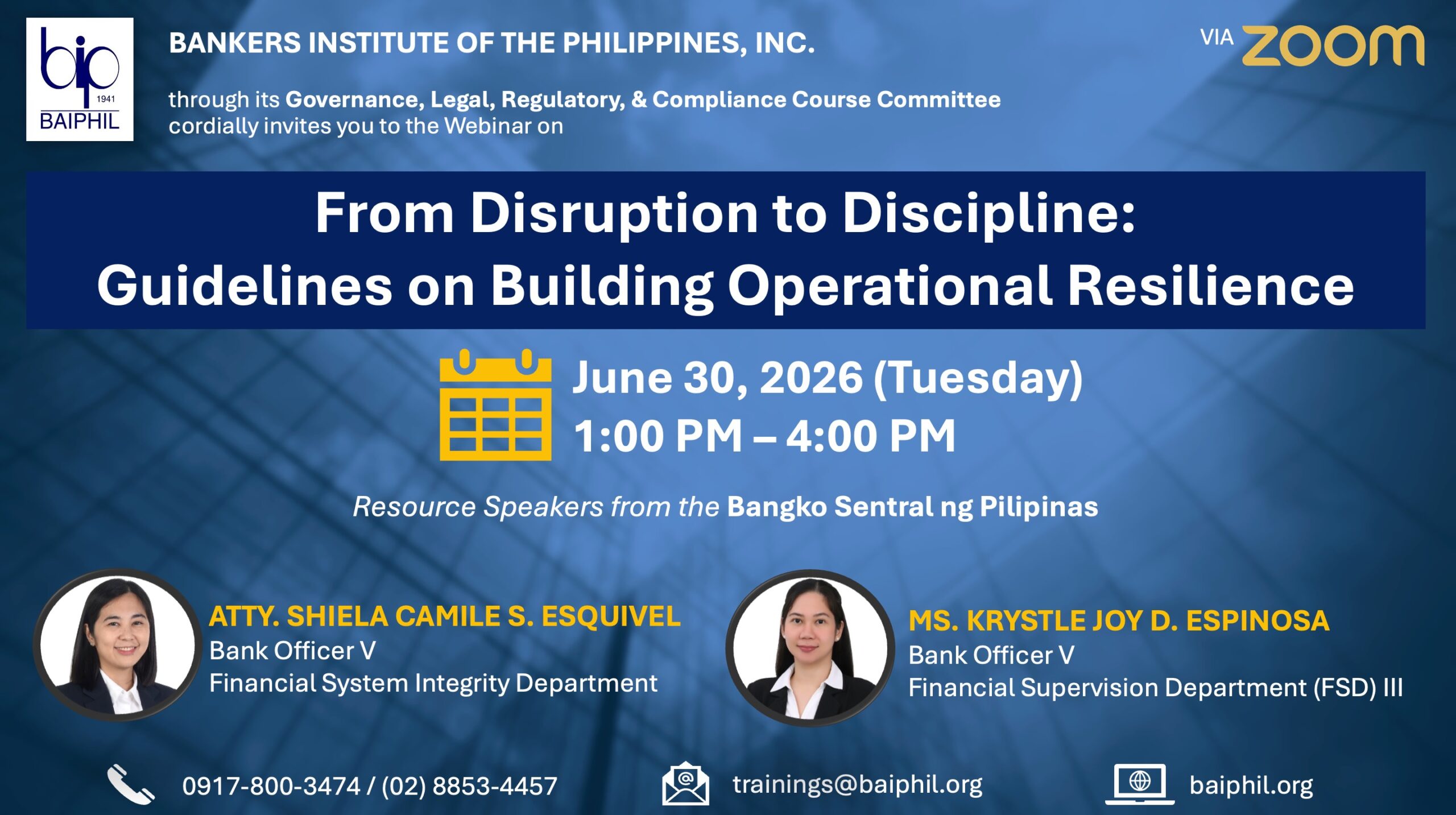 Operational Resilience - June 30, 2026