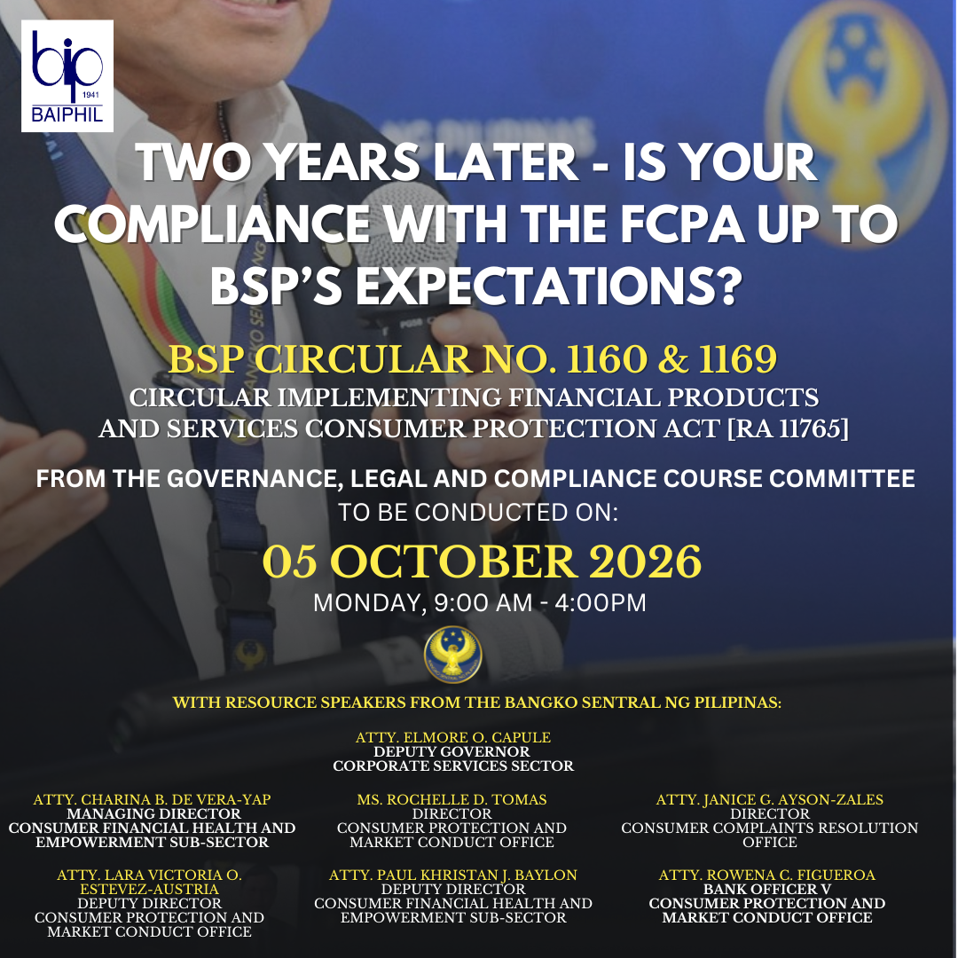 Consumer Protection in Banking: Navigating FCPA Implementation Issues – 05 October 2026